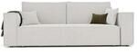 GREKPOL Schlafsofa mit Bettkasten 240x105 - Boucl&eacute; Beige Sofa mit schlaffunktion -