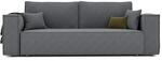 GREKPOL Schlafsofa mit Bettkasten 240x105 - Cord Dunkelgrau Sofa mit schlaffunktion -
