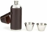 Kikkerland Fl&auml;schchen Leder, braun
