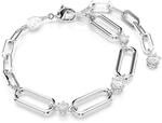 Swarovski Constella Armband, Wei&szlig;es und Rhodiniertes Damenarmband mit Swarovski