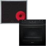 Bosch HBD230CR63 Backofen Set, Einbau-Backofen 60 cm, HBA510BA3, Serie 2, Schwarz, 3D