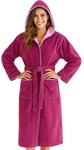 Morgenstern Bademantel Damen mit Kapuze 100% Baumwolle Frottee OEKO-TEX&reg;