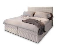 Masseno Boxspringbett PISA 140x200 cm Komplett-Set mit Matratze und Topper,