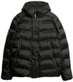 Superdry Herren City Steppjacke mit Kapuze und Grafik Schwarz M