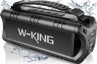 W-KING Bluetooth Lautsprecher Box (60W Peak) 30W IPX6 Outdoor Musikbox | Wasserdicht