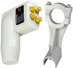 Premium X LNB Quad Wei&szlig; + Universal Adapter f&uuml;r LNB Halterung f&uuml;r Fuba und