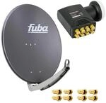 Fuba DAA 780 A Satellitenantenne Aluminium in Anthrazit HDTV 3D 4K Premium X Deluxe