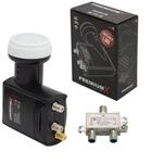 Premiumx Unicable LNB SCR 2 Legacy Einkabel System Unikabel 4 + 2 Teilnehmer FullHD