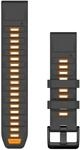 Garmin QuickFit, Silikonband, 22 mm, Graphit/Spark-Orange