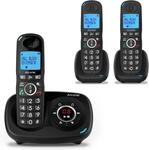 Alcatel XL595 Voice Trio schnurloses Gro&szlig;tastentelefon mit DREI Mobilteilen und
