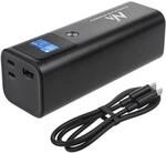 Maclean MCE335 Powerbank 24600mAh mit Schnellladefunktion USB C Input & Output,