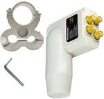 Premium X LNB Quad Wei&szlig; 4 Teilnehmer + Universal Adapter f&uuml;r LNB Halterung...