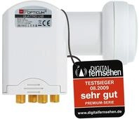 RED OPTICUM LRP 04H Quattro LNB f&uuml;r Multischalter - Digital-LNB mit LTE Filter 0.1dB