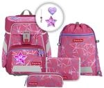 Step by Step Schulranzen-Set Space &bdquo;Star Stella 5-teilig, lila-rosa, Stern-Design,