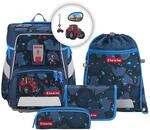 Step by Step Schulranzen-Set Space &bdquo;Tractor Freddy 5-teilig, blau, Traktor-Design,