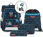 Step by Step Schulranzen-Set Space Shine &bdquo;Shark Dexter 5-teilig, ergonomischer