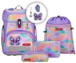 Step by Step Schulranzen-Set Cloud Flash &bdquo;Butterfly Luna 5-teilig, rosa,