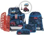 Step by Step Schulranzen-Set 2IN1 Plus &bdquo;Tractor Freddy 6-teilig, blau,