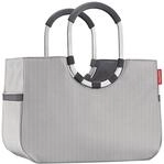 reisenthel Einkaufstasche - 46 x 34 cm - Grau - Schwarz - Polyester - Aluminium -