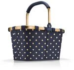 reisenthel carrybag frame metallic dots blue &ndash; Stabiler Einkaufskorb mit viel