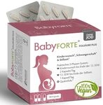 BabyFORTE Fols&auml;ure Plus OHNE JOD | Schwangerschaftsvitamine | vegan | 180 Kapseln 