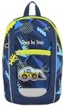 Step by Step Rucksack-Set KIGA MINI &bdquo;Bagger Bobby, blau-gelb, ergonomischer