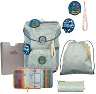 DerDieDas ErgoFlex Easy Exklusiv Neon Schulranzenset 5-teilig Grey Planet