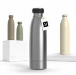 LARS NYS&Oslash;M Trinkflasche 500ml - Trinkflasche Edelstahl - Thermosflasche | H&auml;lt 12h