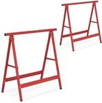 Relaxdays Klappbock, 2er Set, HBT: 75 x 78 x 40 cm, bis 100 kg belastbar, klappbare