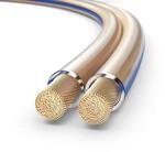 PureLink Lautsprecherkabel OFC 2x4,00mm&sup2; (0,10mm), 20,0m, transparent mit blauer