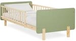 Homestyle4u 2605, Kinderbett 90x200 mit Rausfallschutz & Lattenrost Gr&uuml;n Natur