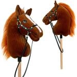 Pink Papaya Steckenpferd Merle Gr. M, Hobby Horse mit Halfter & Trense | Hobby