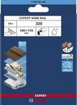 Bosch 10x EXPERT W480 Web 1/4 Handschleifblatt (f&uuml;r Hartholz, Farbe auf Holz, &Oslash;