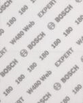 Bosch 2x EXPERT W480 Web 1/4 Handschleifblatt (f&uuml;r Hartholz, Farbe auf Holz, &Oslash;
