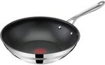 Tefal Jamie Oliver Cook' Smart Edelstahl-Wokpfanne 28cm mit Titanium 2X