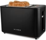 KLAMER Toaster mit Br&ouml;tchenaufsatz, hochwertiger 2 Scheiben-Toaster, 6