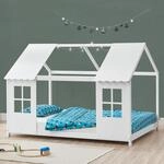 [en.casa] Kinderbett Tostedt Hausbett Jugendbett Bettenhaus Spielbett Halboffenes