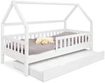 Ehrenkind&reg; Hausbett Lille | Kinderbett mit abnehmbaren Rausfallschutz aus Massivholz