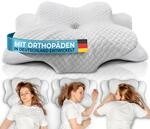 Gl&uuml;ckstoff&reg; Ergonomisches Kissen (f&uuml;r alle Schlaftypen) Kopfkissen aus...