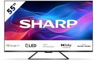 SHARP 55GR8265E Google TV 139 cm (55 Zoll) 4K Ultra HD 144Hz QLED (Smart TV ohne