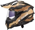 LS2, Motocross-Helm Explorer Carbon Trick Matt Brown Sand, L