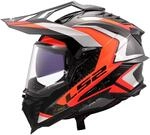 LS2, Motocross-Helm EXPLORER CARBON FRONTIER II Gloss Orange, M