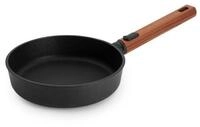 Woll &ndash; Eco Logic QXR Flachpfanne &Oslash; 20 cm mit abnehmbarem Holzstiel &ndash; PFAS-freie