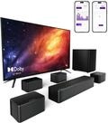 ULTIMEA 7.1 Surround Sound System f&uuml;r TV mit Dolby Atmos, App Steuerung, 4