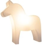8 seasons design Shining Dala Horse LED Deko-Lampe Pferd, H&ouml;he: 43cm, Wei&szlig;, E27