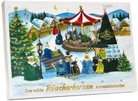 Ziller Premium Qualit&auml;t Der echte Crottendorfer R&auml;ucherkerzen Adventskalender mit