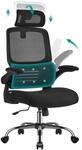 SONGMICS B&uuml;rostuhl, Schreibtischstuhl, ergonomisch, klappbare Armlehnen, hohe