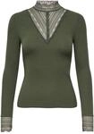 ONLY ONLTILDE L/S HIGH Neck LACE TOP JRS NOOS