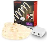BRILONER - Pimp your Panel LED Strip Starterset, Warmwei&szlig;, Kabelschalter, Streifen,