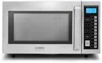 CASO CM 1000 Pro-E, Gewerbe- Mikrowelle,1000 Watt, 25 L, Edelstahl, Timer